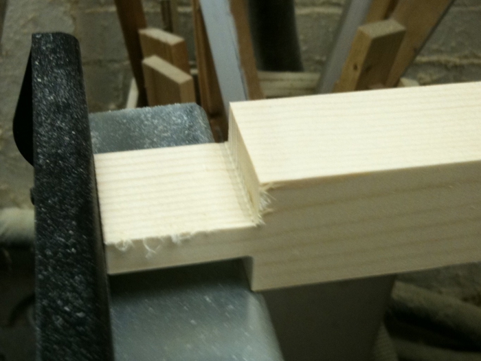 Tenon completed one end
